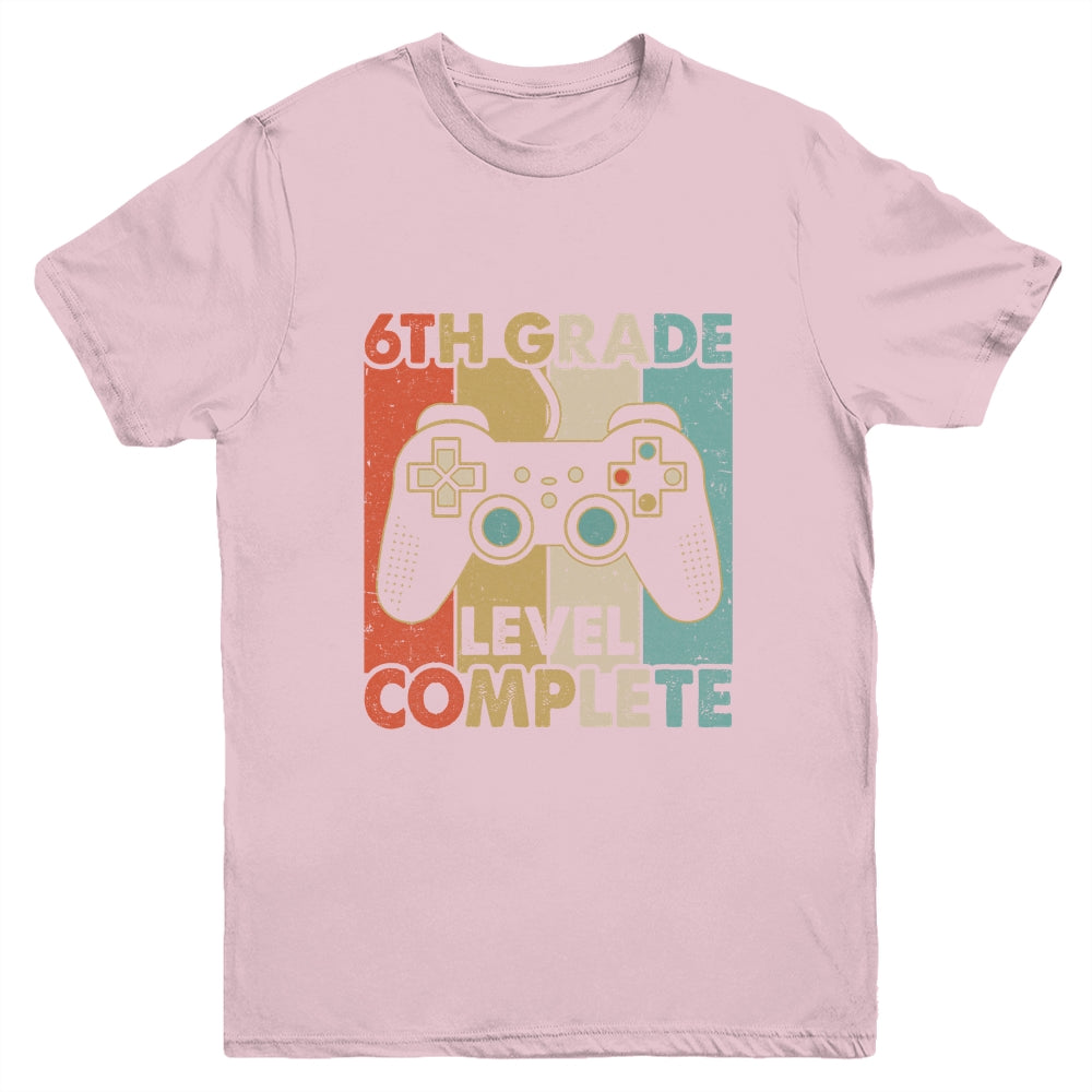 6th Grade Graduation Level Complete Video Games Boy Kids Youth Shirt | siriusteestore