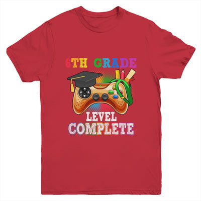 6th Grade Level Complete Last Day Of School Graduation Youth Shirt | siriusteestore