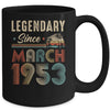 70 Years Old Legendary Since March 1953 70th Birthday Mug | siriusteestore