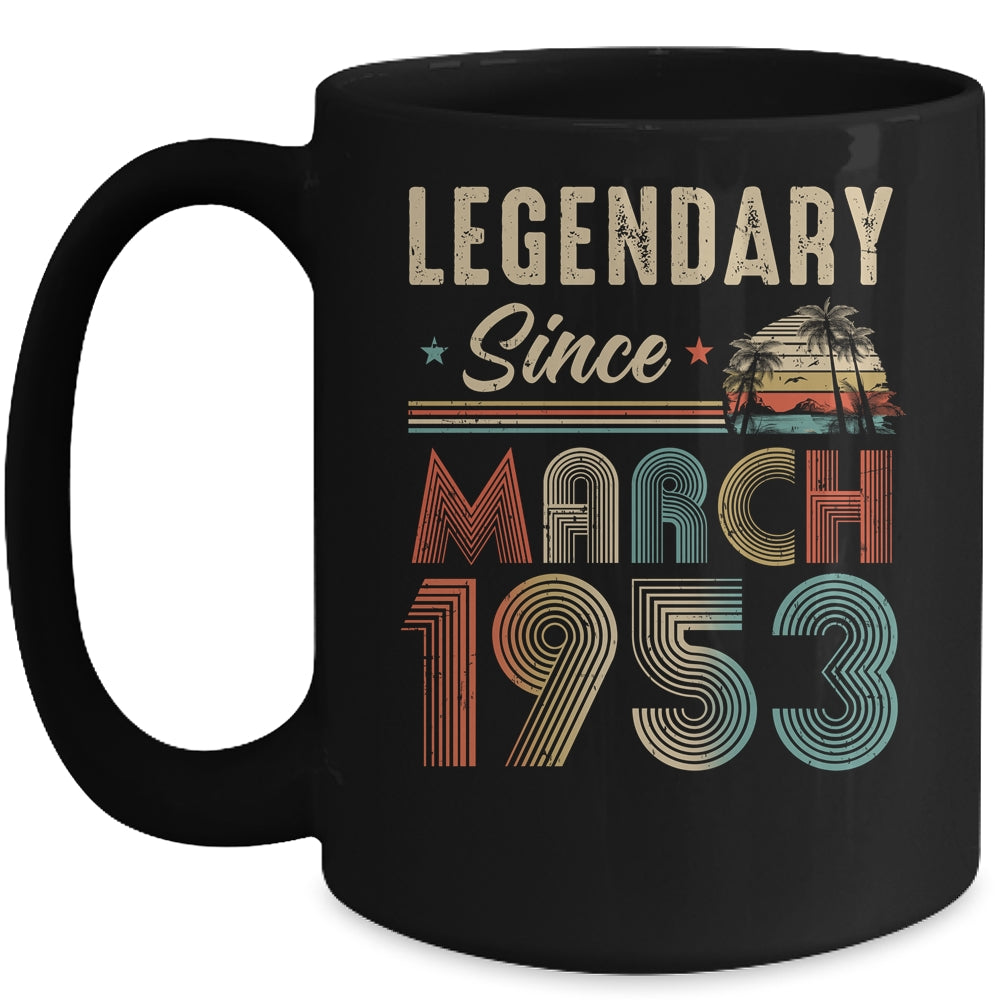 70 Years Old Legendary Since March 1953 70th Birthday Mug | siriusteestore