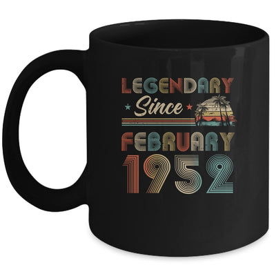 70th Birthday 70 Years Old Legendary Since February 1952 Mug | siriusteestore