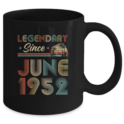 70th Birthday 70 Years Old Legendary Since June 1952 Mug | siriusteestore