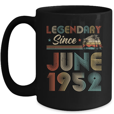 70th Birthday 70 Years Old Legendary Since June 1952 Mug | siriusteestore