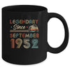 70th Birthday 70 Years Old Legendary Since September 1952 Mug | siriusteestore