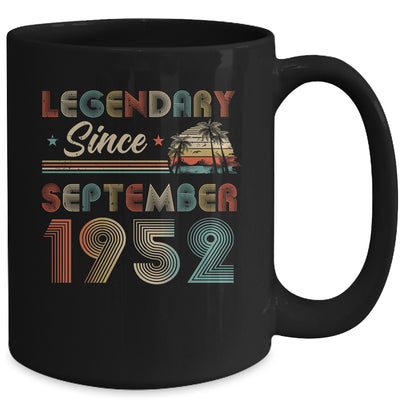 70th Birthday 70 Years Old Legendary Since September 1952 Mug | siriusteestore