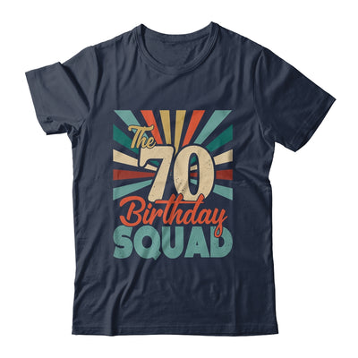 70th Birthday Squad Vintage Retro Funny 70 Year Old Birthday Shirt & Hoodie | siriusteestore