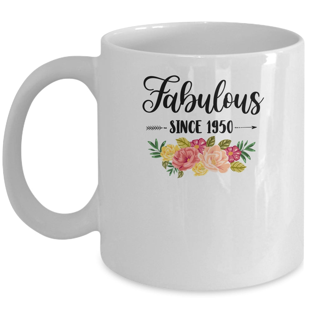 71th Birthday Gifts Women 71 Year Old Fabulous Since 1950 Mug | siriusteestore