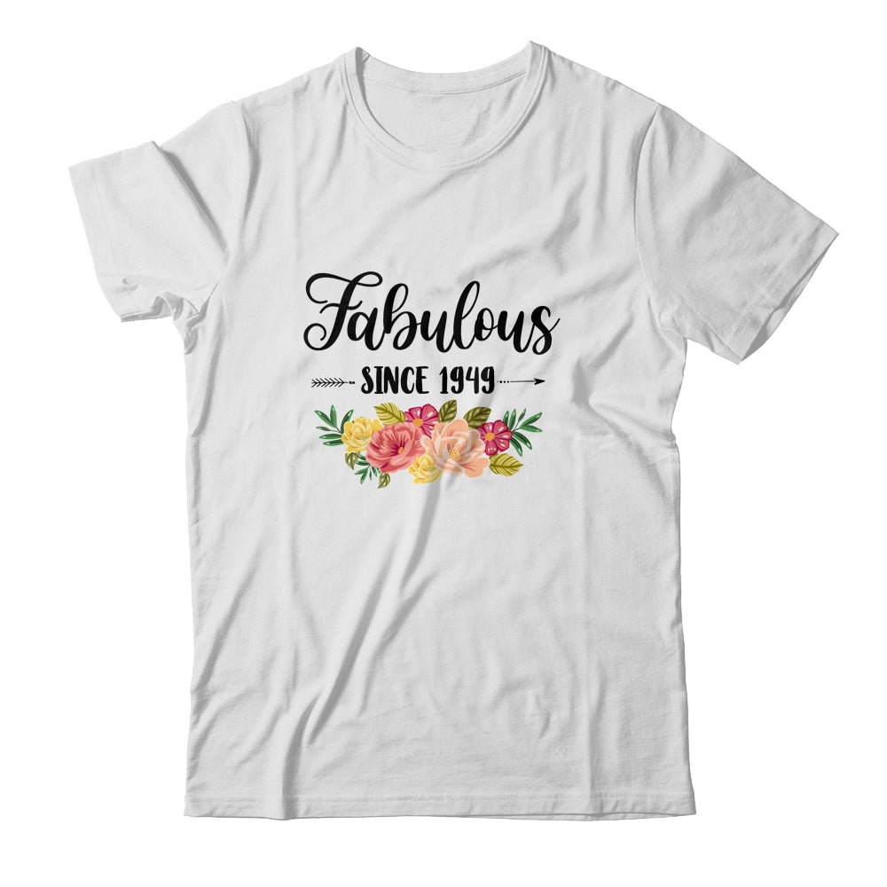 72th Birthday Gifts Women 72 Year Old Fabulous Since 1949 Shirt & Tank Top | siriusteestore