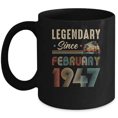 75 Years Old Legendary Since February 1948 75th Birthday Mug | siriusteestore