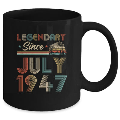 75th Birthday 75 Years Old Legendary Since July 1947 Mug | siriusteestore