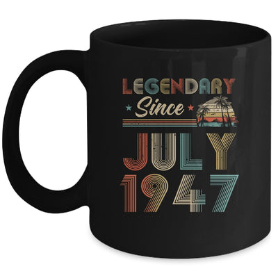 75th Birthday 75 Years Old Legendary Since July 1947 Mug | siriusteestore