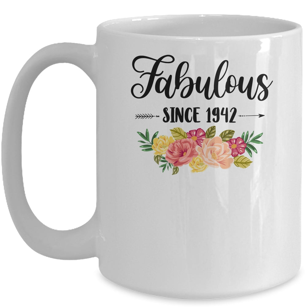 79th Birthday Gifts Women 79 Year Old Fabulous Since 1942 Mug | siriusteestore