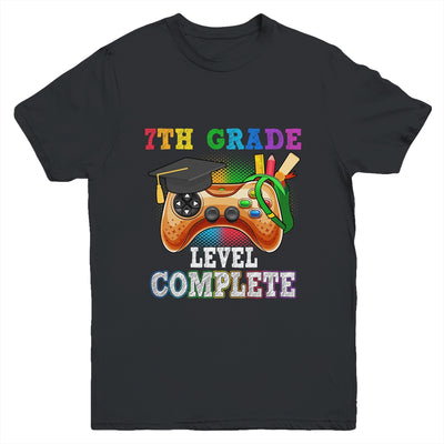 7th Grade Level Complete Last Day Of School Graduation Youth Shirt | siriusteestore