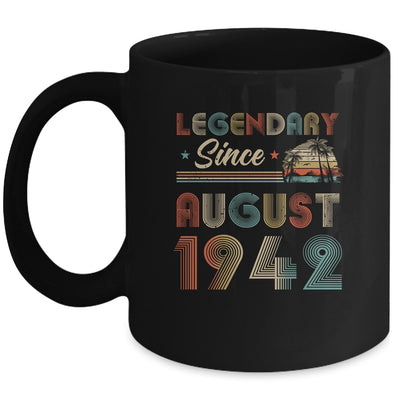 80th Birthday 80 Years Old Legendary Since August 1942 Mug | siriusteestore