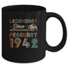 80th Birthday 80 Years Old Legendary Since February 1942 Mug | siriusteestore