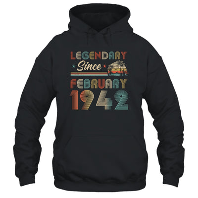 80th Birthday 80 Years Old Legendary Since February 1942 Shirt & Hoodie | siriusteestore