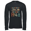 80th Birthday 80 Years Old Legendary Since January 1942 Shirt & Hoodie | siriusteestore