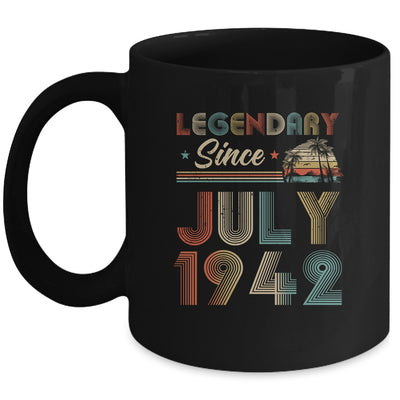 80th Birthday 80 Years Old Legendary Since July 1942 Mug | siriusteestore