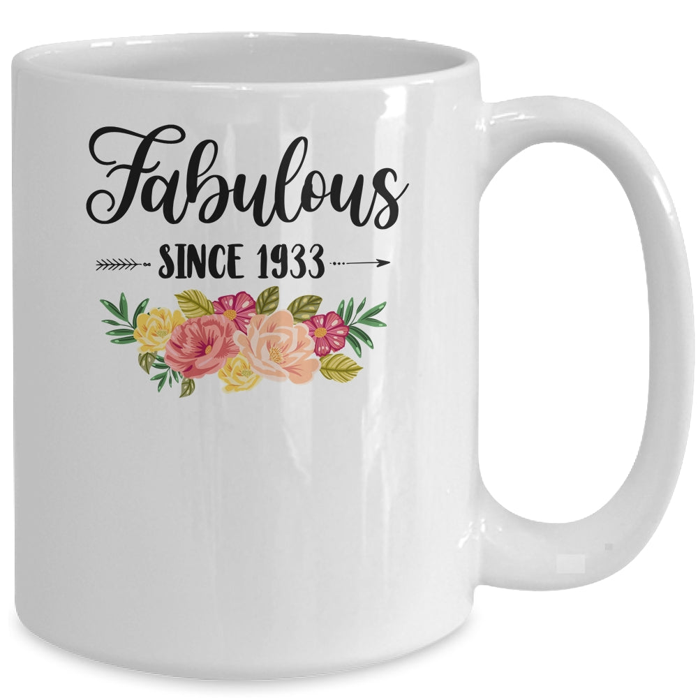 88th Birthday Gifts Women 88 Year Old Fabulous Since 1933 Mug | siriusteestore