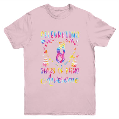 8 Years Of Being Awesome 8 Years Old 8th Birthday Tie Dye Youth Shirt | siriusteestore