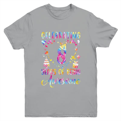 8 Years Of Being Awesome 8 Years Old 8th Birthday Tie Dye Youth Shirt | siriusteestore