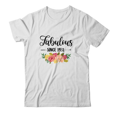 90th Birthday Gifts Women 90 Year Old Fabulous Since 1931 Shirt & Tank Top | siriusteestore