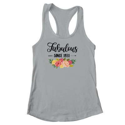 90th Birthday Gifts Women 90 Year Old Fabulous Since 1931 Shirt & Tank Top | siriusteestore