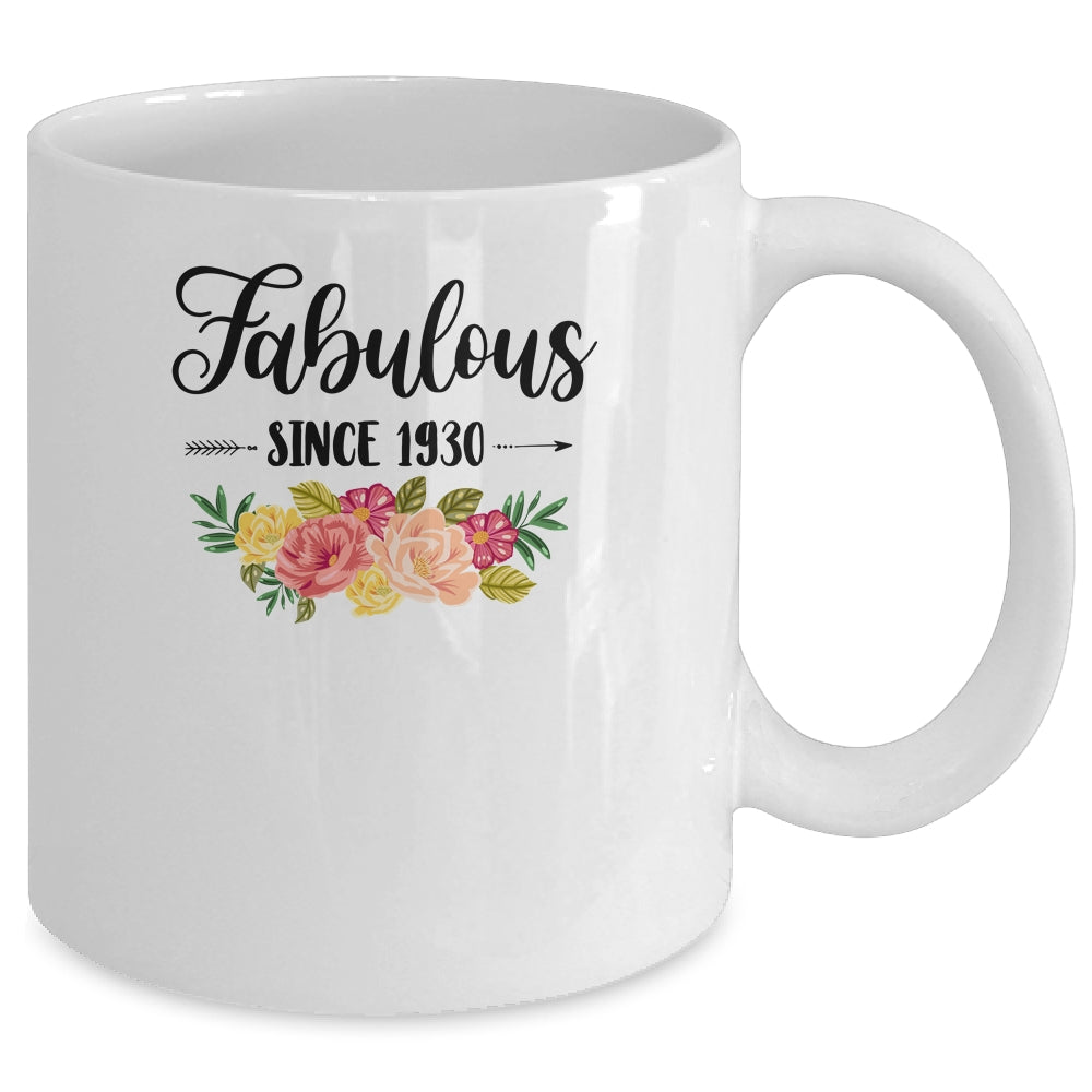 91th Birthday Gifts Women 91 Year Old Fabulous Since 1930 Mug | siriusteestore