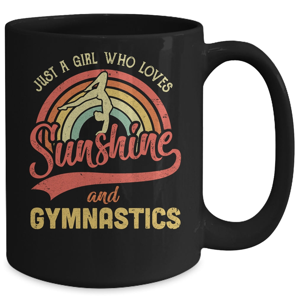 A Girl Who Loves Sunshine And Gymnastics Mug | siriusteestore
