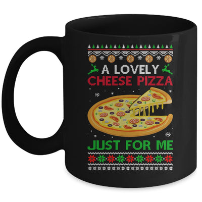 A Lovely Cheese Pizza Alone Funny Christmas Ugly Xmas Home Mug | siriusteestore