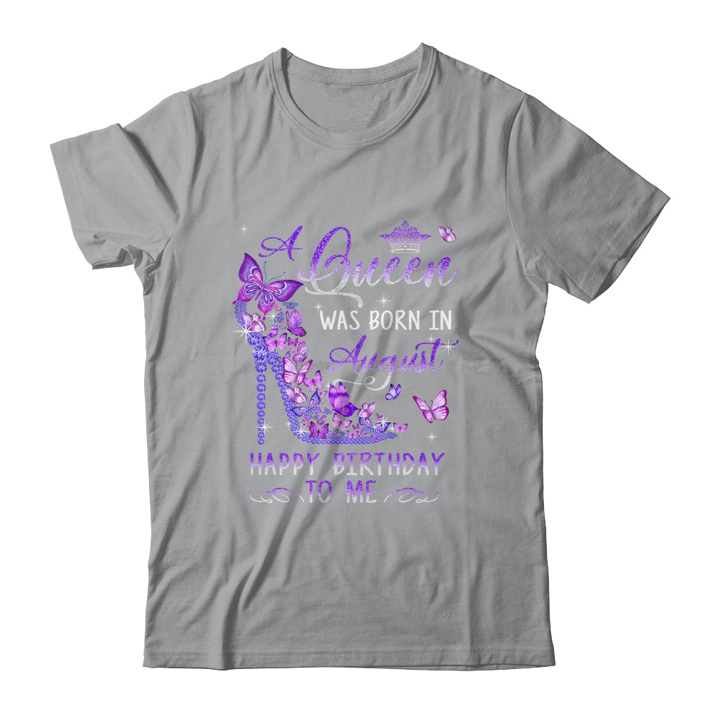 A Queen Was Born In August Cute Birthday Girls Women Shirt & Tank Top | siriusteestore