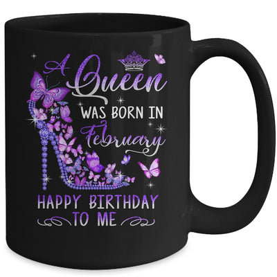 A Queen Was Born In February Cute Birthday Girls Women Mug | siriusteestore