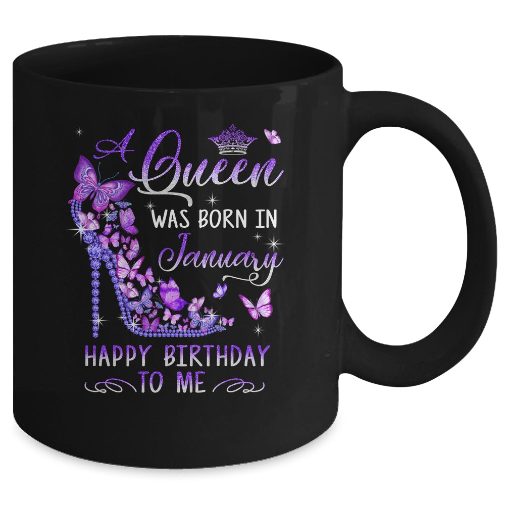 A Queen Was Born In January Cute Birthday Girls Women Mug | siriusteestore