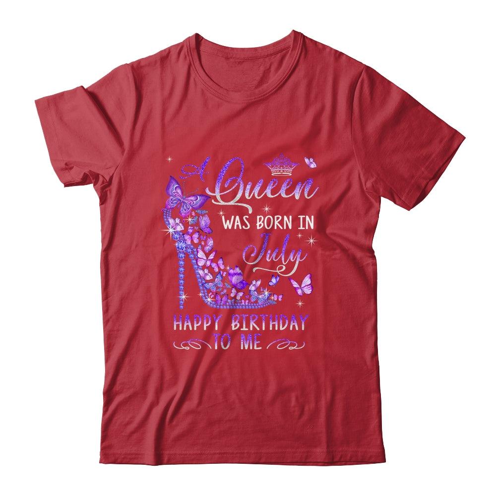 A Queen Was Born In July Cute Birthday Girls Women Shirt & Tank Top | siriusteestore