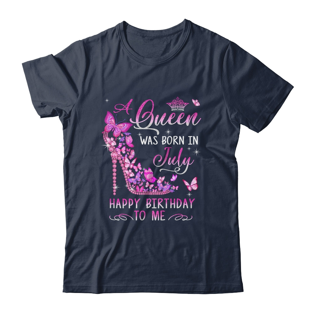A Queen Was Born In July Happy Birthday To Me Pink Shirt & Tank Top | siriusteestore