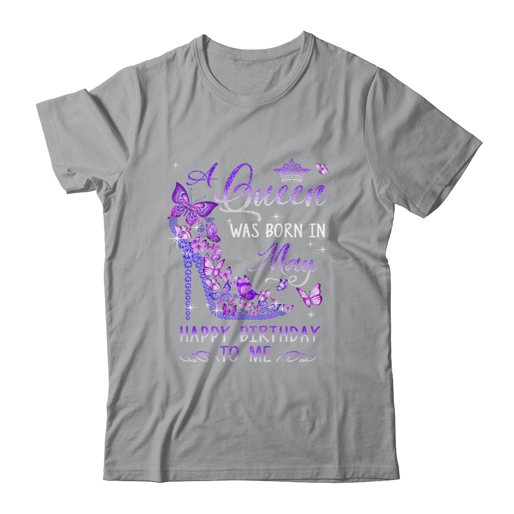 A Queen Was Born In May Cute Birthday Girls Women Shirt & Tank Top | siriusteestore