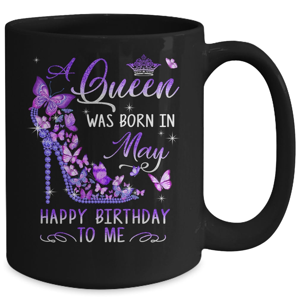 A Queen Was Born In May Cute Birthday Girls Women Mug | siriusteestore