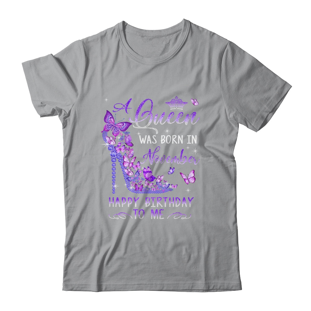 A Queen Was Born In November Cute Birthday Girls Women Shirt & Tank Top | siriusteestore