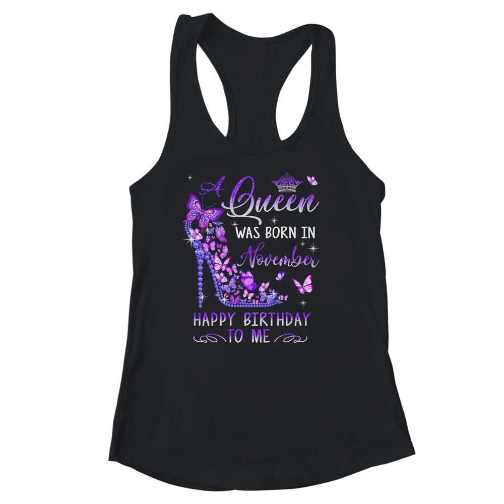A Queen Was Born In November Cute Birthday Girls Women Shirt & Tank Top | siriusteestore