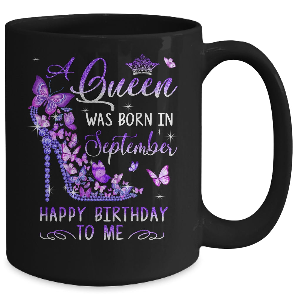 A Queen Was Born In September Cute Birthday Girls Women Mug | siriusteestore