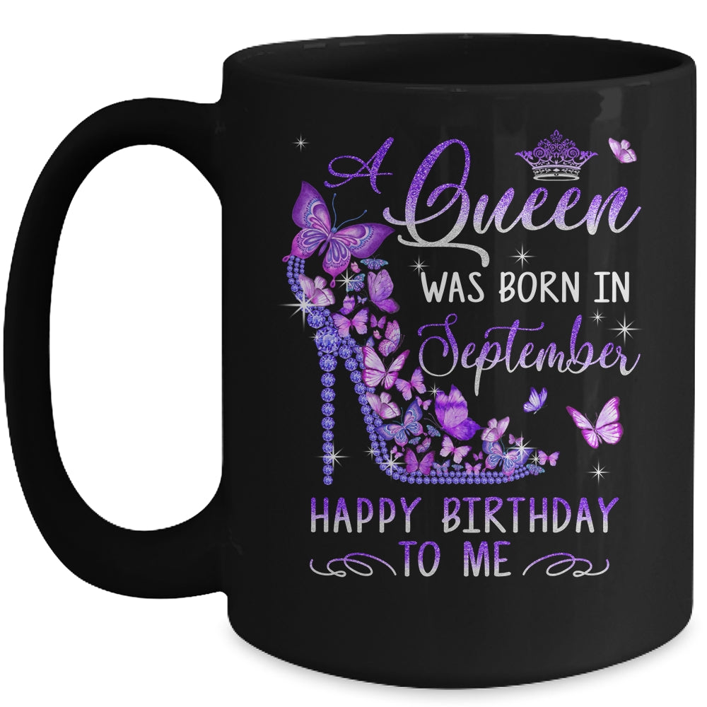 A Queen Was Born In September Cute Birthday Girls Women Mug | siriusteestore