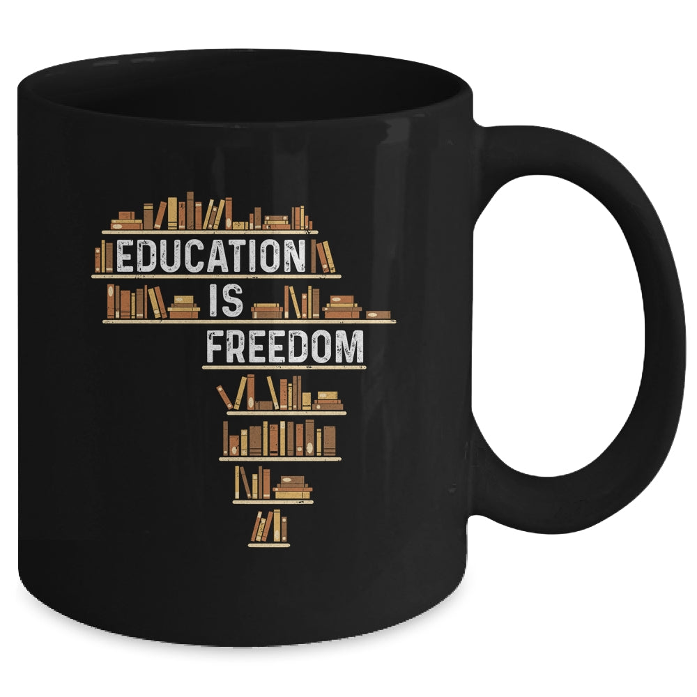 Africa Education Is Freedom Black History Teacher Men Women Mug | siriusteestore