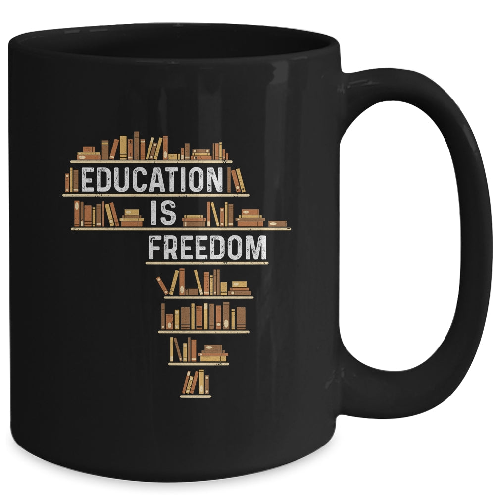 Africa Education Is Freedom Black History Teacher Men Women Mug | siriusteestore