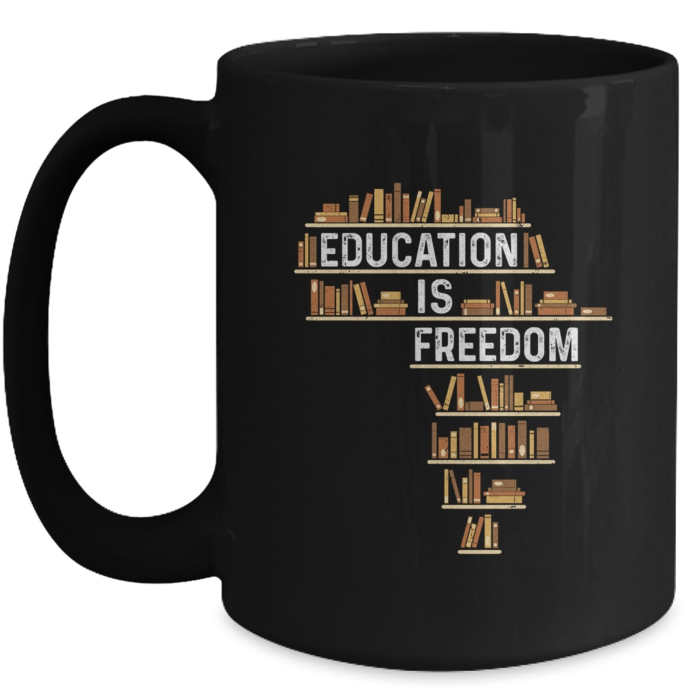 Africa Education Is Freedom Black History Teacher Men Women Mug | siriusteestore