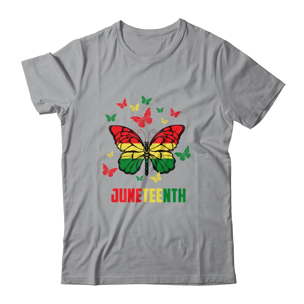 African American Freedom Black Pride Juneteenth Butterfly Shirt & Tank Top | siriusteestore