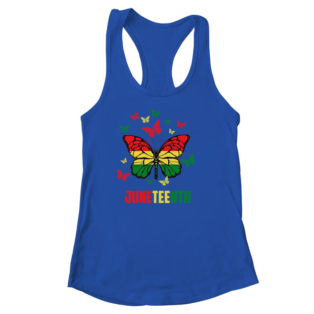 African American Freedom Black Pride Juneteenth Butterfly Shirt & Tank Top | siriusteestore