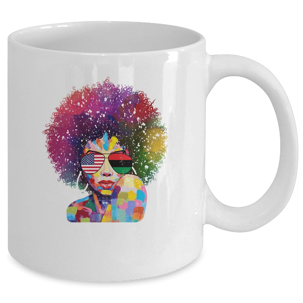 Afro Women Black Queen African American Melanin Queen Mug | siriusteestore
