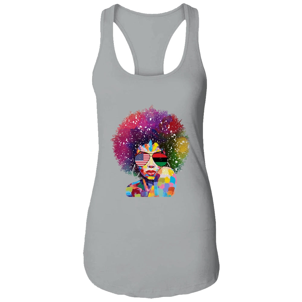 Afro Women Black Queen African American Melanin Queen Shirt & Tank Top | siriusteestore