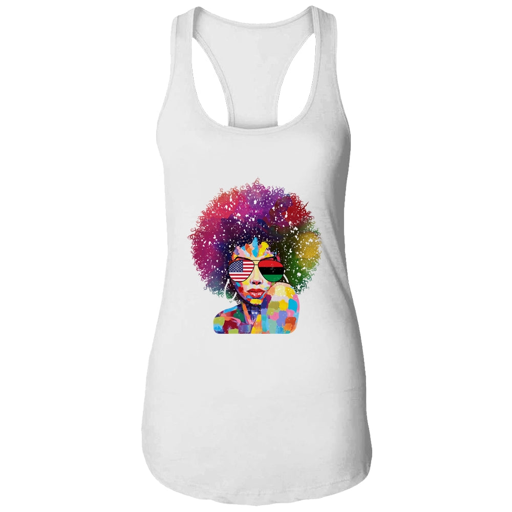 Afro Women Black Queen African American Melanin Queen Shirt & Tank Top | siriusteestore