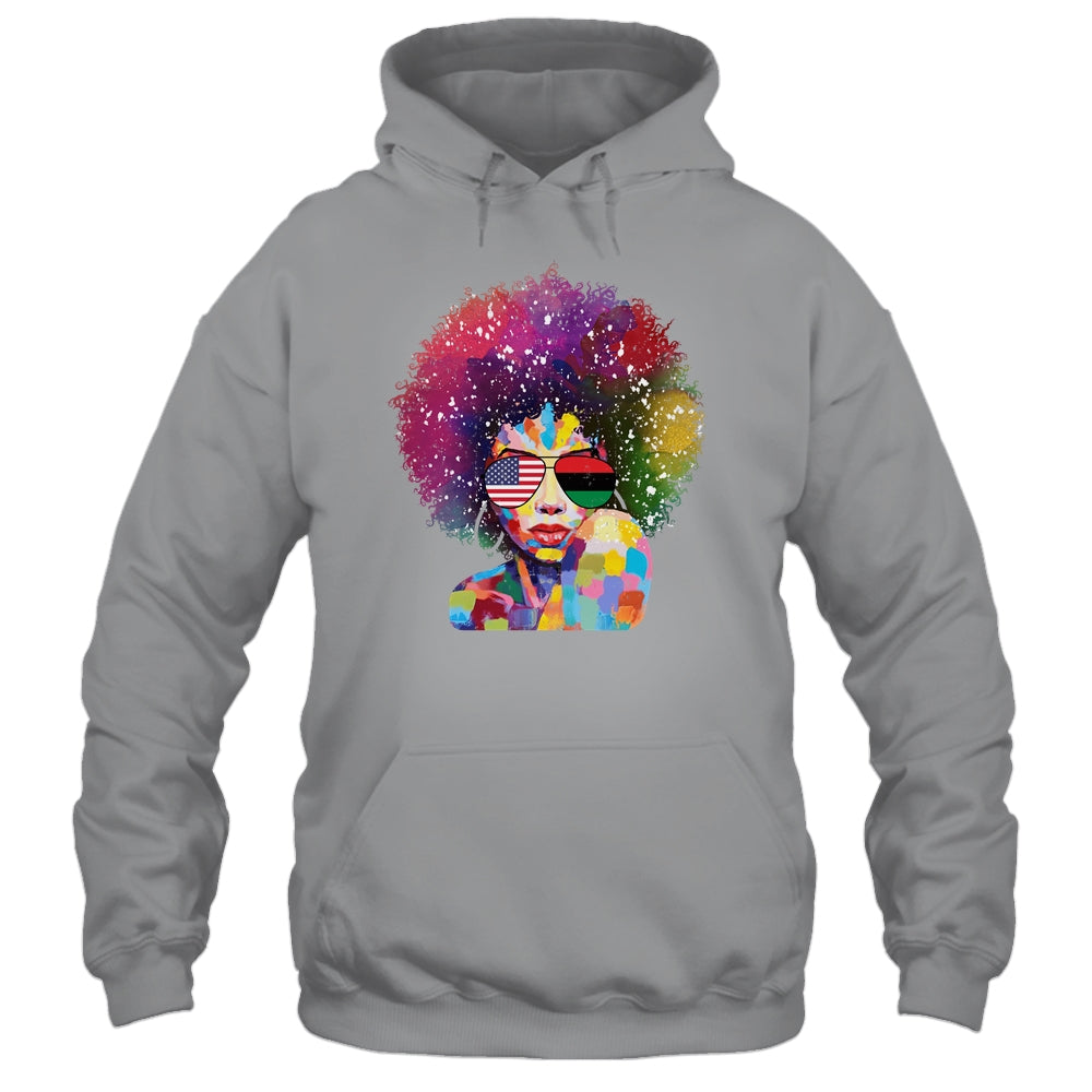 Afro Women Black Queen African American Melanin Queen Shirt & Tank Top | siriusteestore